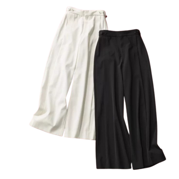 E by eclat優美なセミワイドパンツ