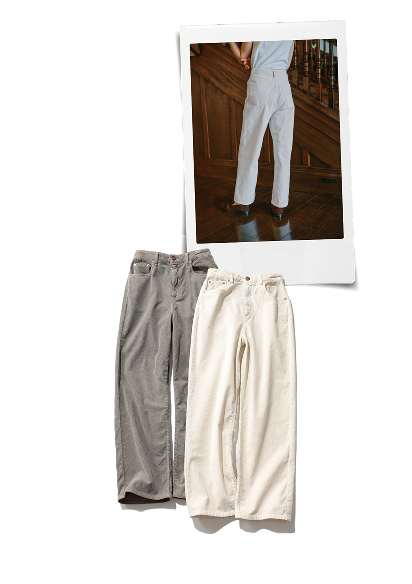 「メンズライク・パンツ」×「定番アイテム」で叶うトレンドコーデ♡