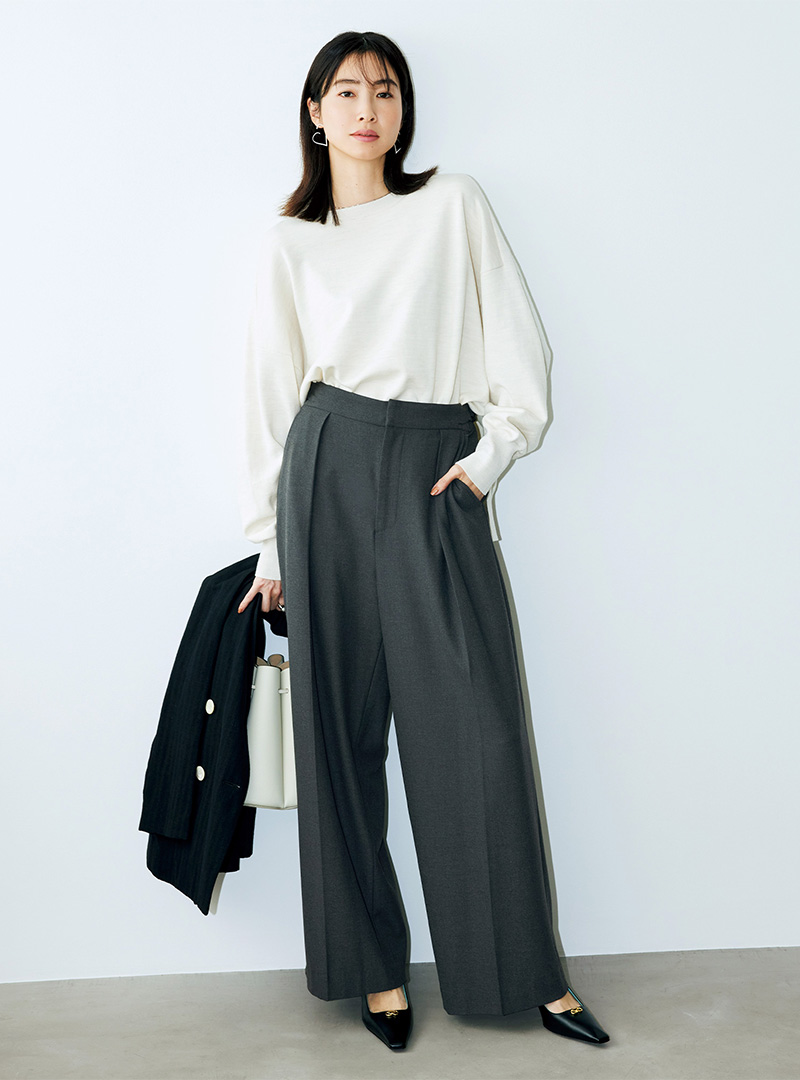 50代が輝く！スタイリスト斉藤くみ×E by éclatの秋冬新作５アイテム éclat2025年11月号特集