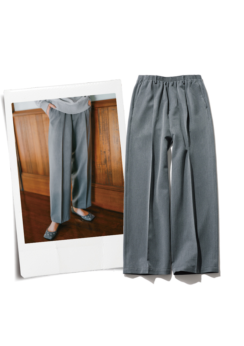 「メンズライク・パンツ」×「定番アイテム」で叶うトレンドコーデ♡