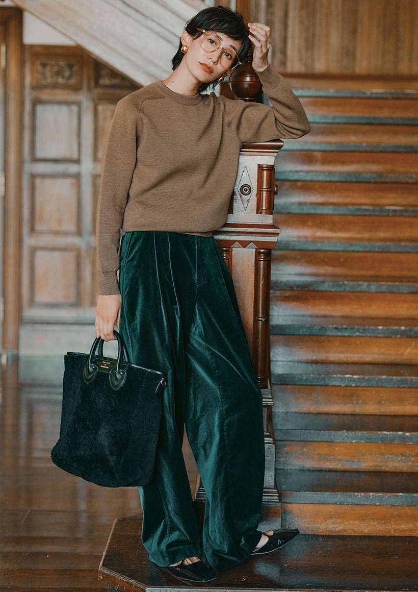 「メンズライク・パンツ」×「定番アイテム」で叶うトレンドコーデ♡