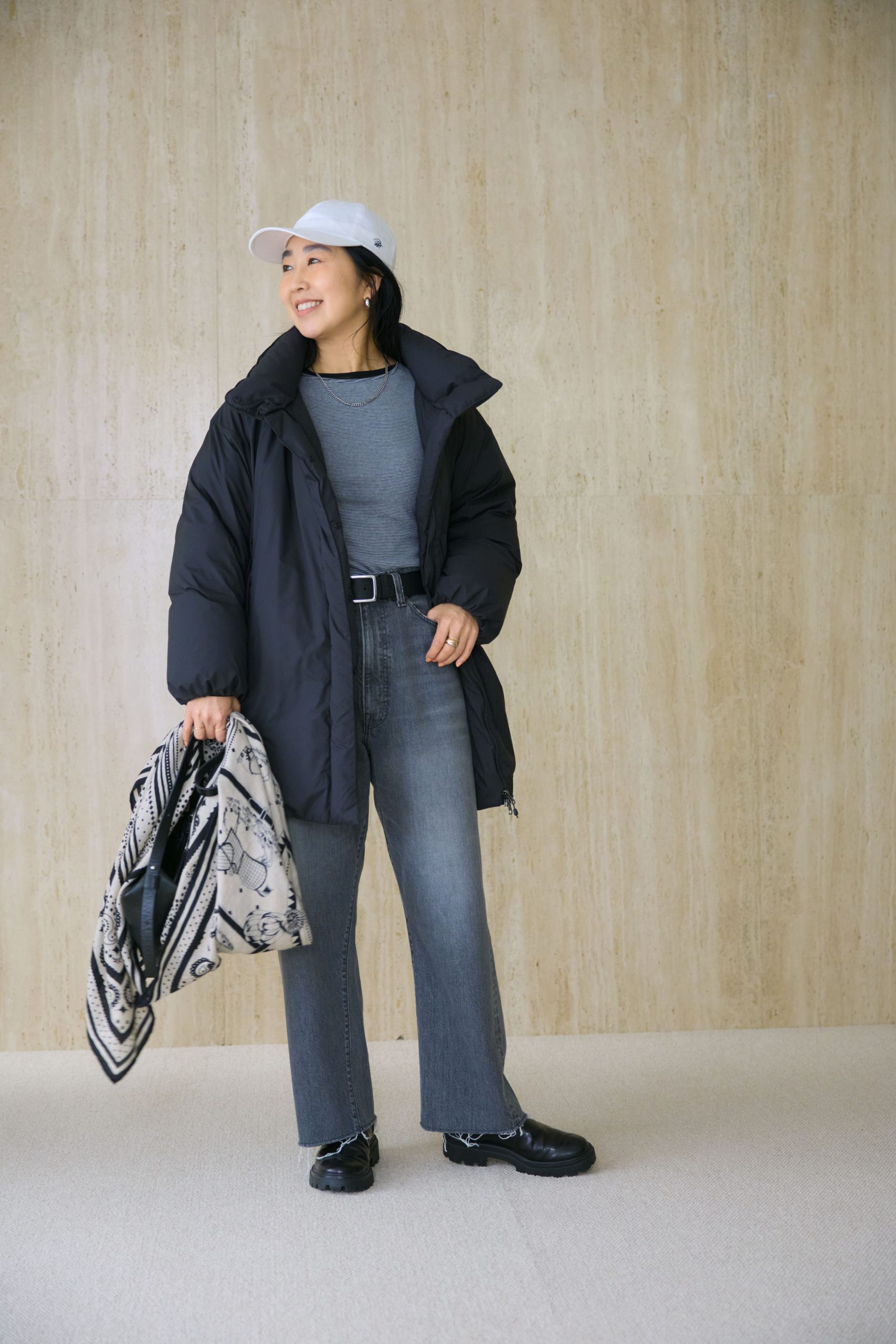 <スタイリスト福田麻琴さん本人が着用！>あったか＆すっきり見えが叶う「ナンガ」のコラボダウン