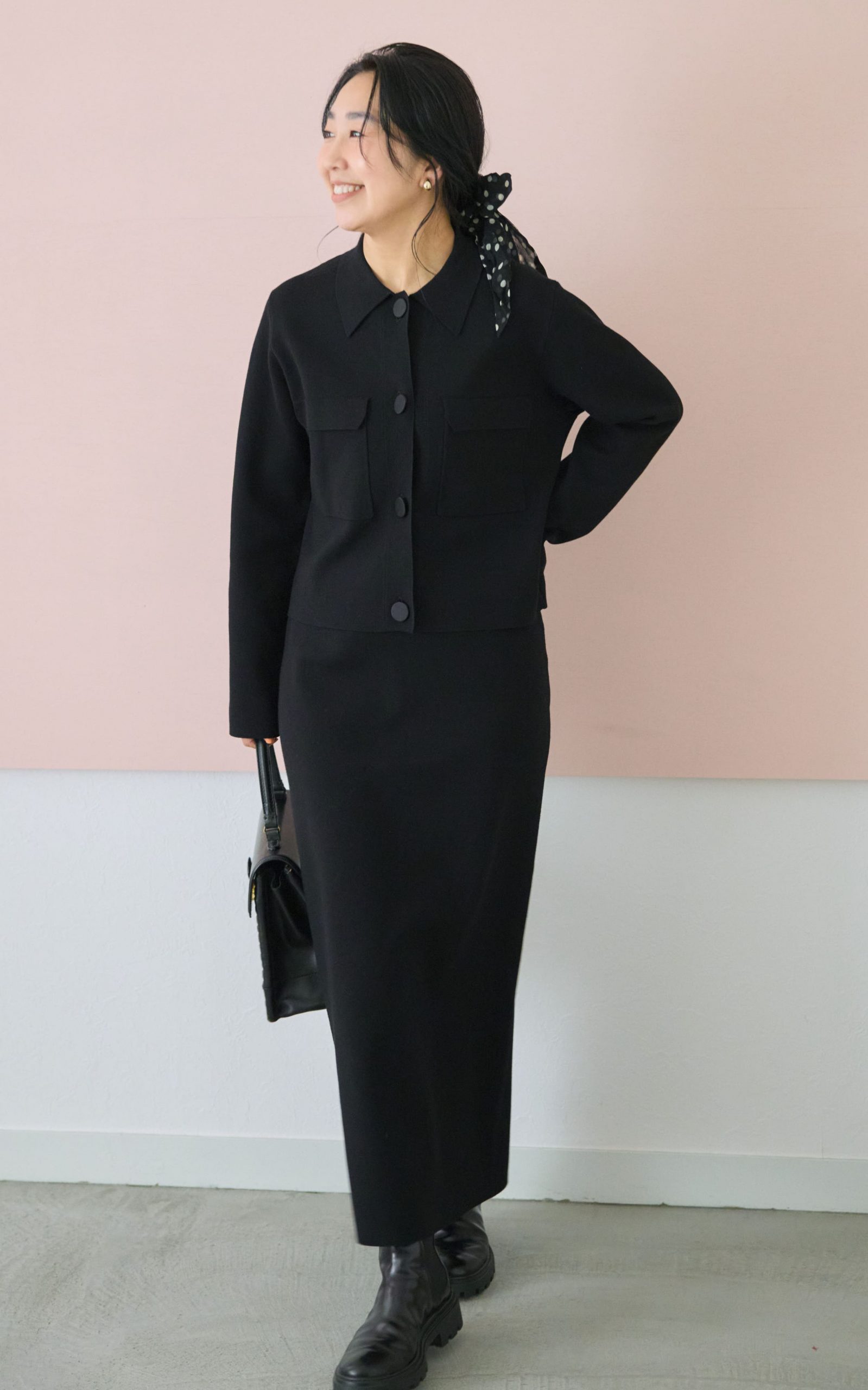 ＜スタイリスト福田麻琴さん本人が着用＞12closetコラボの新作で、着るだけでスタイルアップ！【LEEマルシェ】