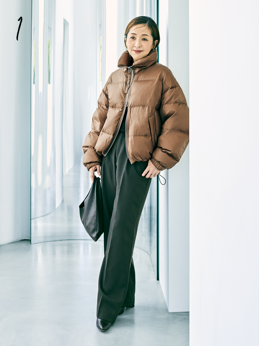 bemi×アッパーハイツの【Marisol別注】Lachenショートダウンコーデ1