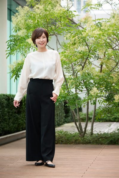 【50代 パンツ】身長・骨格別　E by eclat「優美なセミワイドパンツ」ジャストサイズに出会えました！