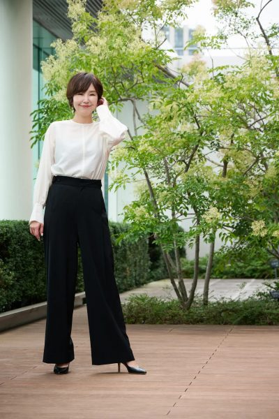 【50代 パンツ】身長・骨格別　E by eclat「優美なセミワイドパンツ」ジャストサイズに出会えました！