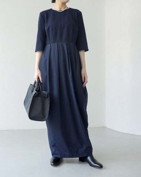 スタッフがリアルに着てみました！高橋夏果さんコラボ「撥水スマートコクーンドレス」【12closet】