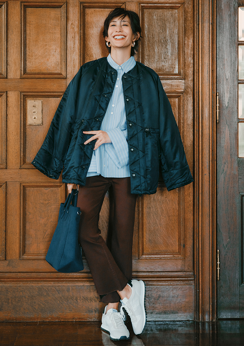 「メンズライク・パンツ」×「定番アイテム」で叶うトレンドコーデ♡