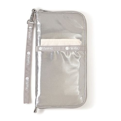 レスポートサック♡ひとりっぷ♡ジップポーチ♡シルバー ひとりっぷ®×LeSportsacコラボレーション | HAPPY PLUS VOICE