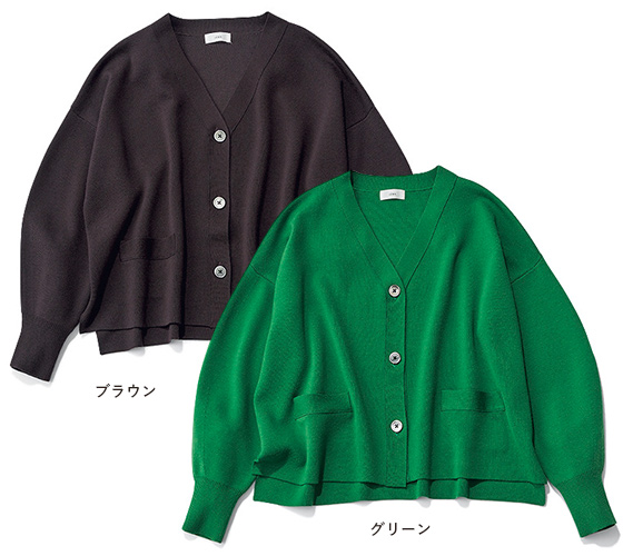 IÉNA 〈イエナ〉【LEE別注】スーパーファインスムースショートカーディガン