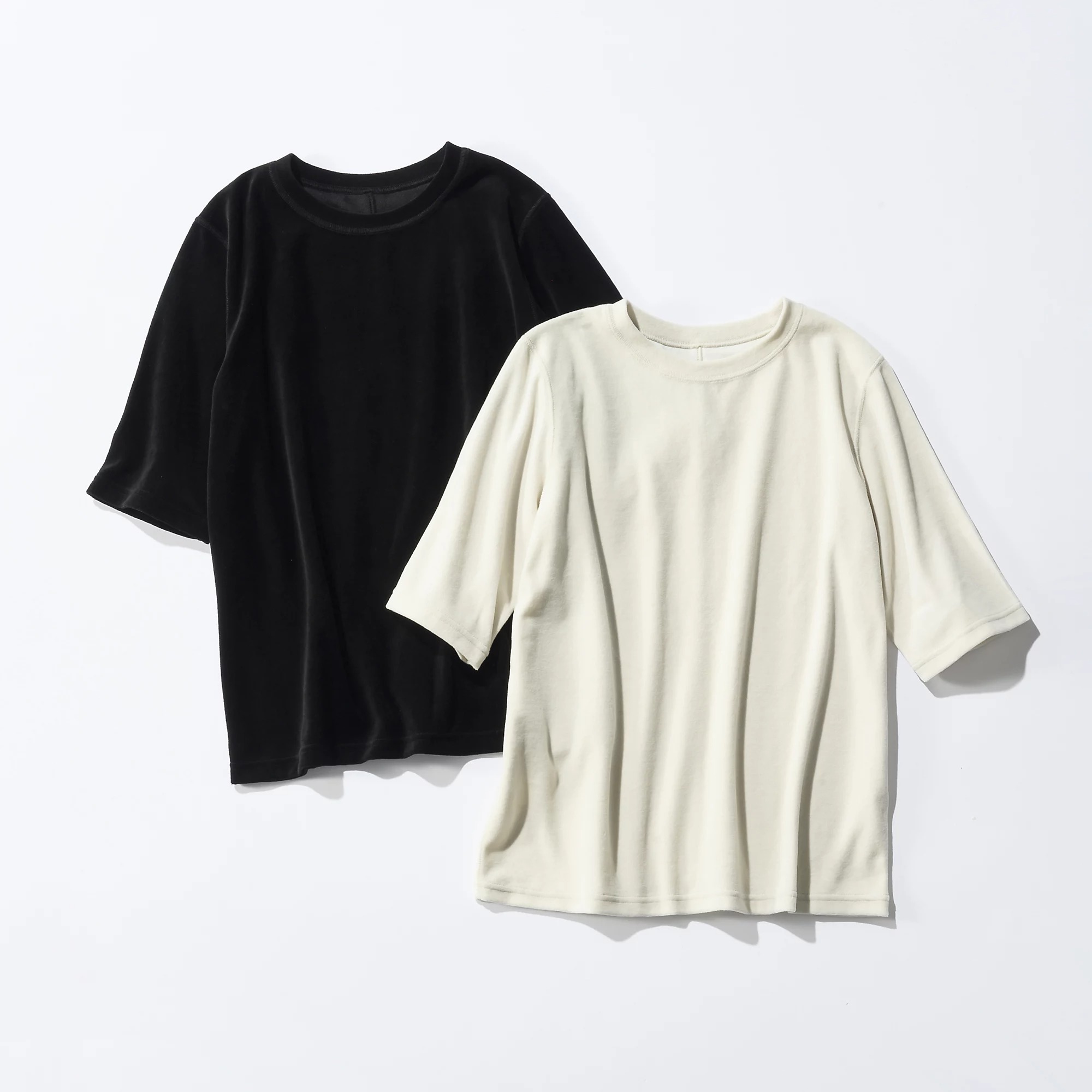 PROTAGONISTA×eclat
【別注】ベロアTシャツ
ホワイト、ブラック