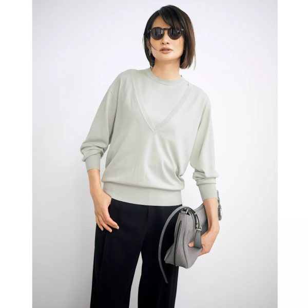 エクラプレミアム発！優美なセミワイドパンツ誕生【50代 パンツ】