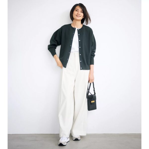 エクラプレミアム発！優美なセミワイドパンツ誕生【50代 パンツ】