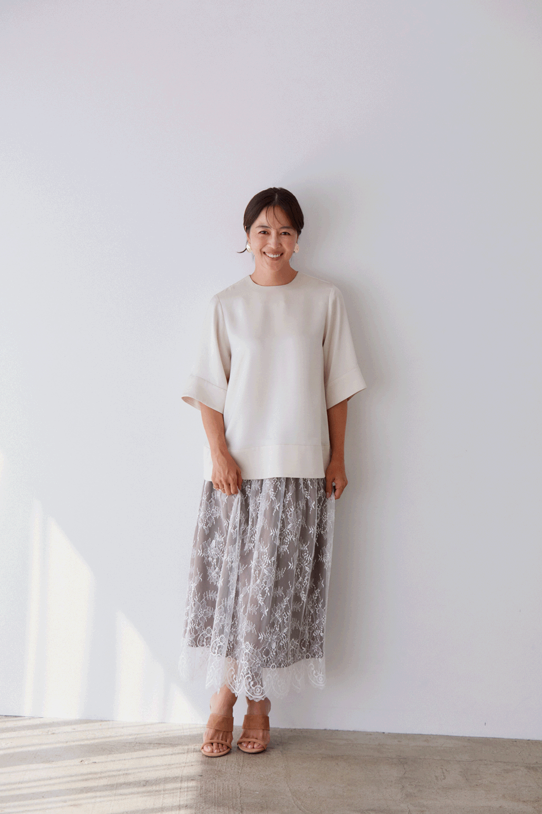 【鈴木六夏さんのリアルSNAP】suadeo×大草直子さんコラボ「スカラップレーススカート」を着用いただきました！