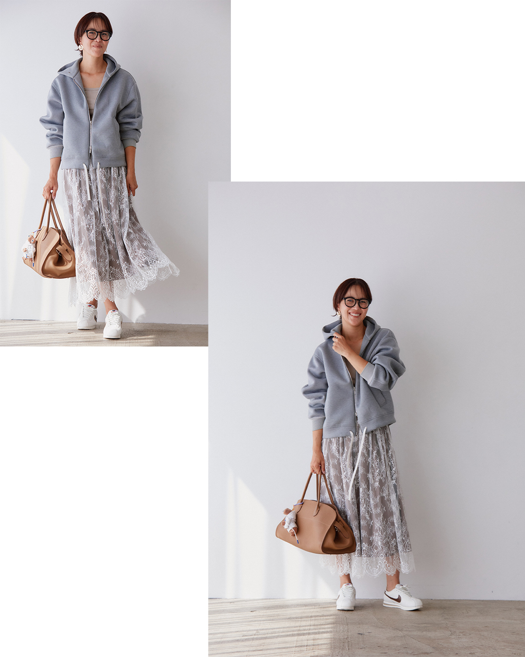 【鈴木六夏さんのリアルSNAP】suadeo×大草直子さんコラボ「スカラップレーススカート」を着用いただきました！