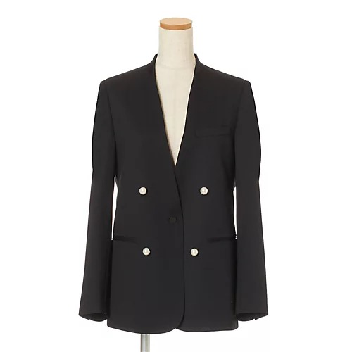 CINOH×eclat
パールボタンノーカラージャケット
