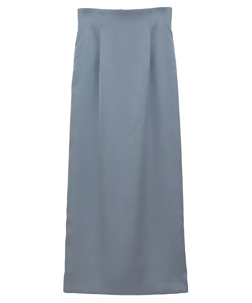 CLANEHIGE WAIST STRAIGHT SATIN SKIRT￥26,400