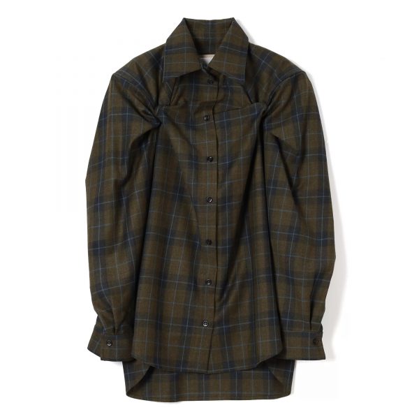 LITKOVSKAWool shirt with twisted side details￥111,100