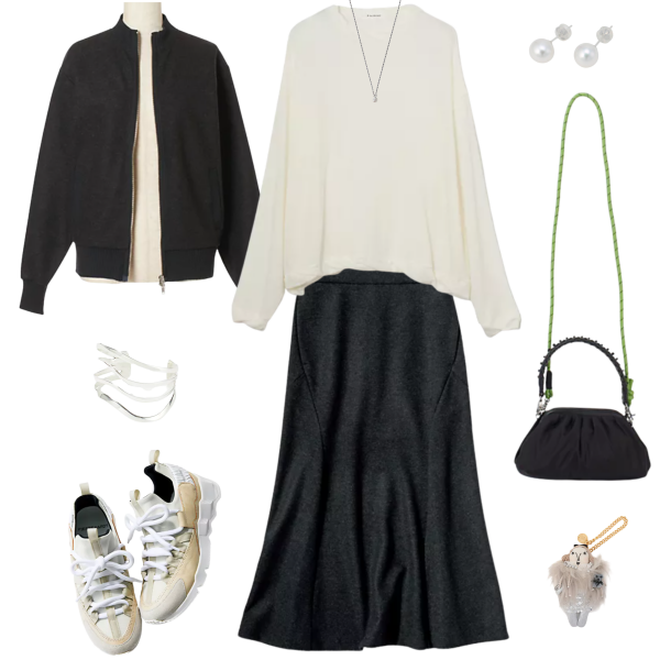 新色グレー登場！／春に重宝する「ライトフーディーブルゾン」の