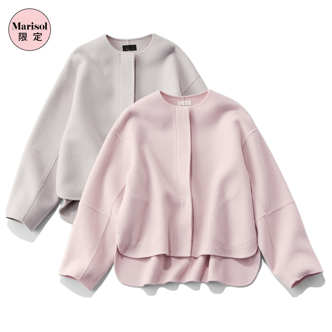 エムセブンデイズのふわ軽リバーショートコート