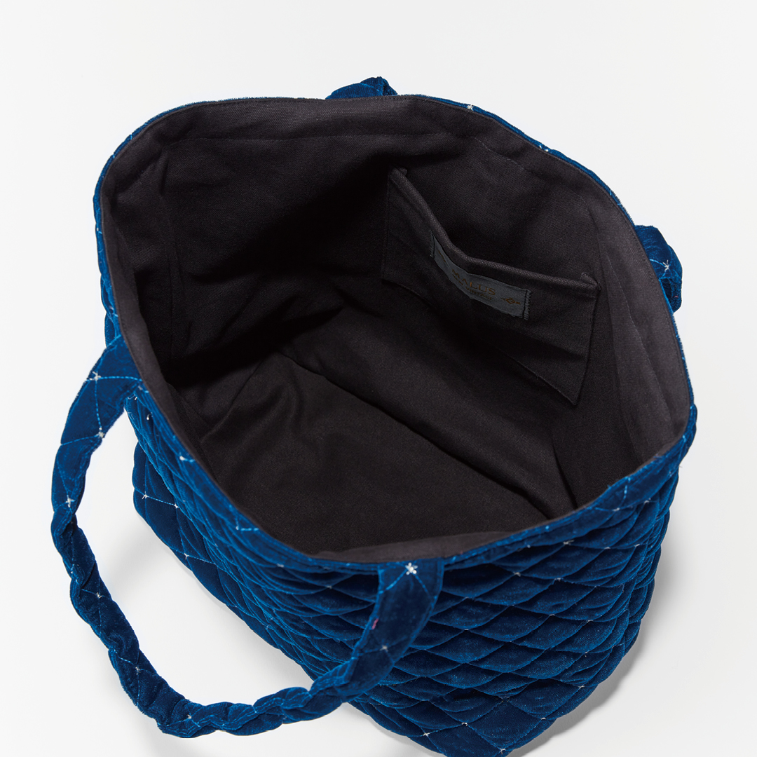マリュスの【Marisol別注】Velvet quilting tote for Marisol
