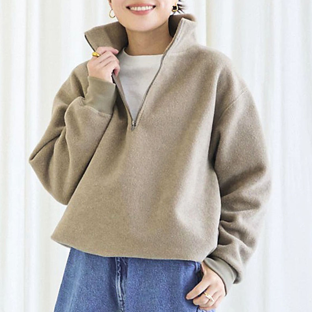 軽アウターにもインナーにも！大人カジュアルに映える“あったかボアトップス”【12closet×福田麻琴さんコラボ】