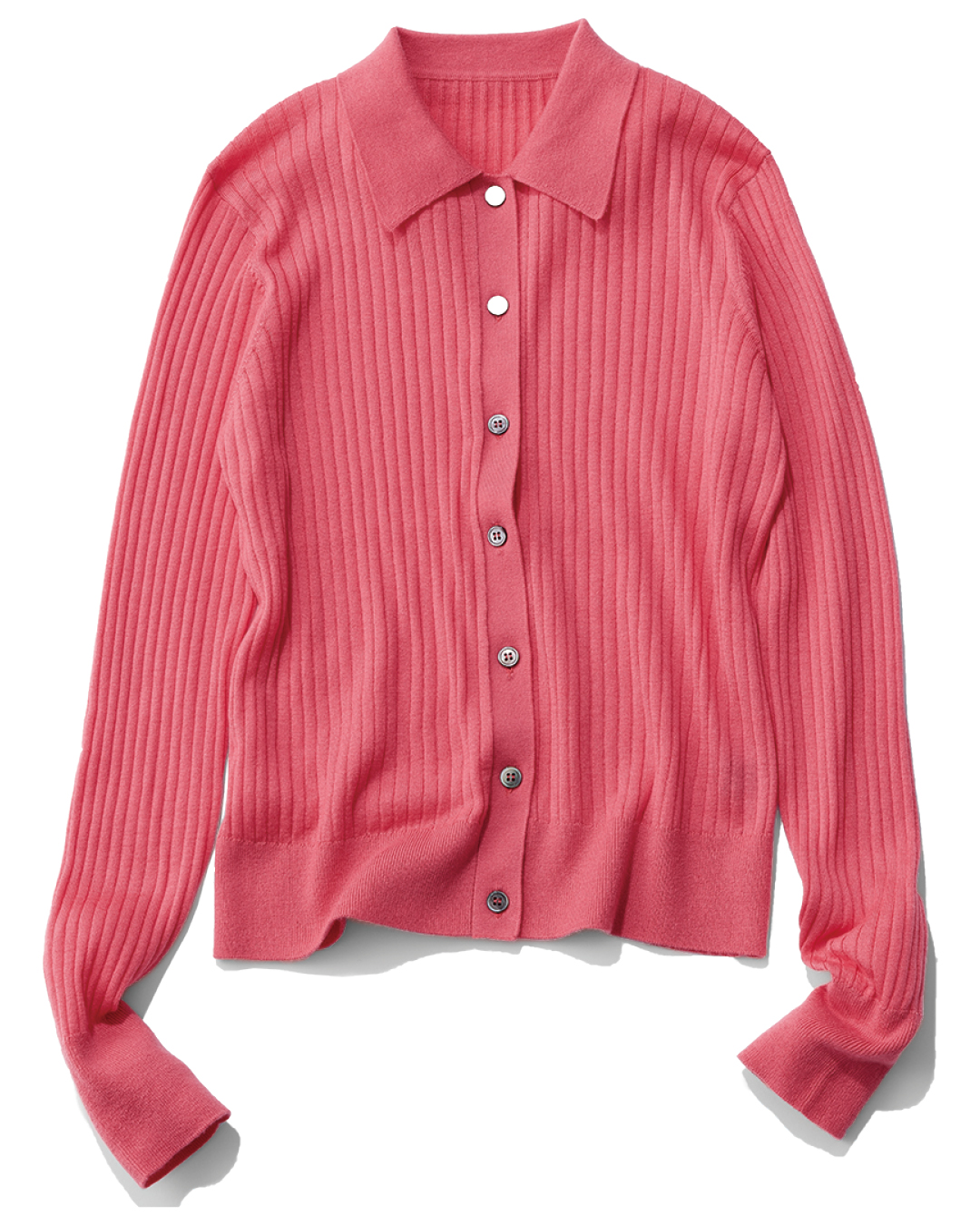 エムセブンデイズの襟つきリブニット