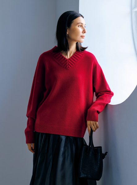 【50代 ファッション】「美シルエット」で映える、50代の日常着 éclat2025年12月号特集