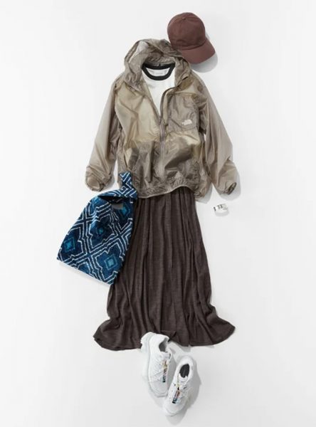 【徳原文子さんコラボ】シアーニットギャザースカート