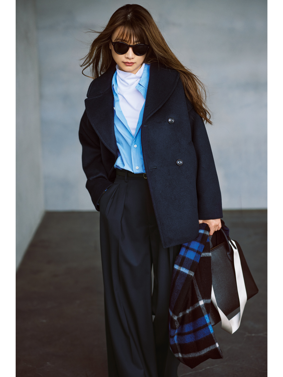 ティッカのピーコートコーデ