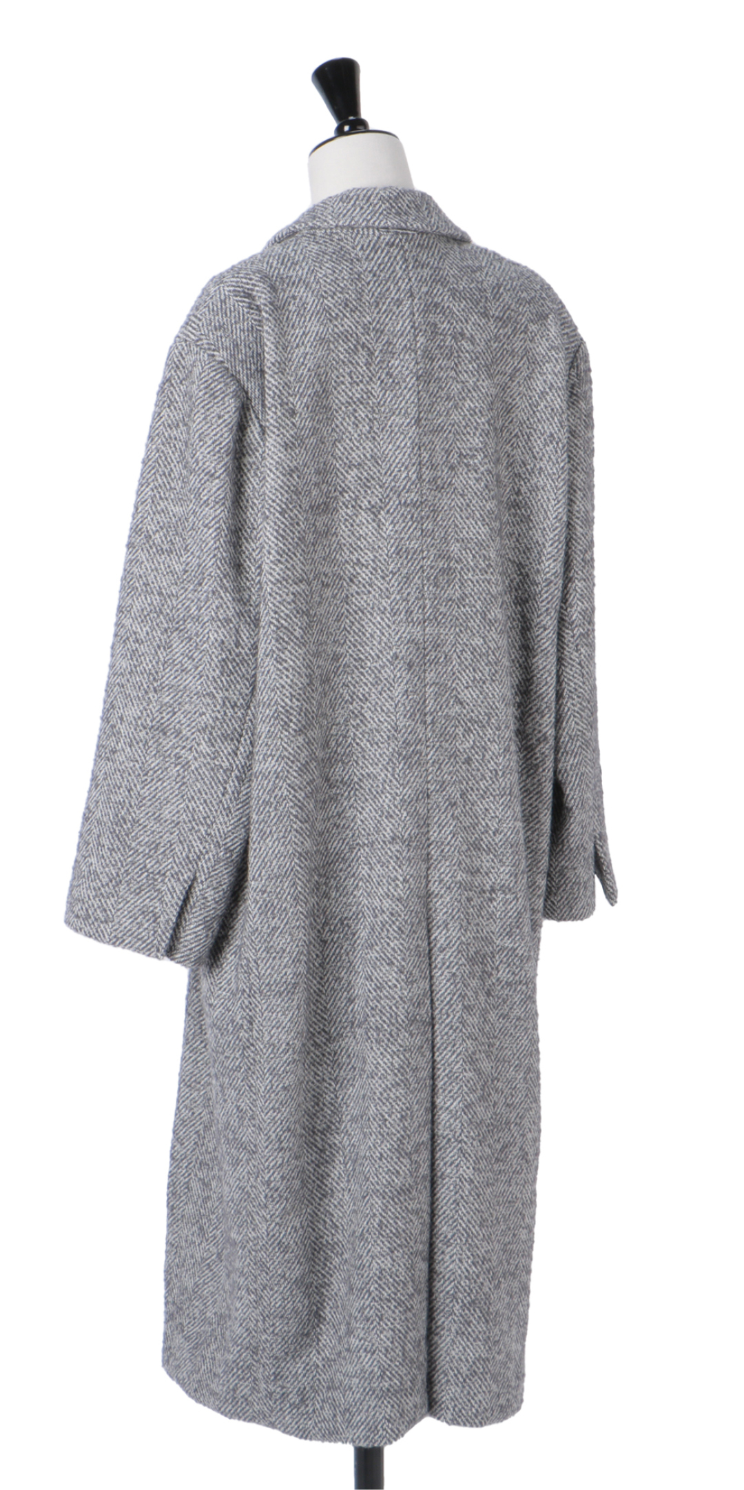 アニックのピークドラペルウールコートサブカット