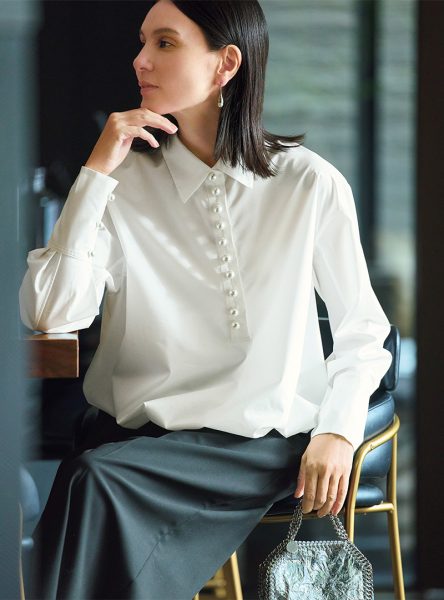 【50代 ホテルランチ 服装】「華やかおでかけ服」6選 éclat2025年12月号特集