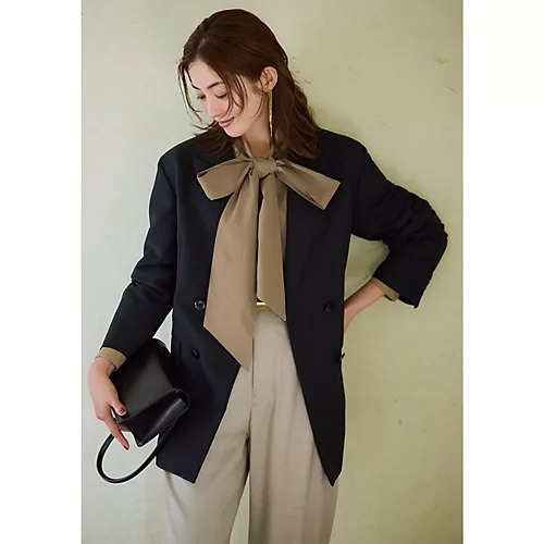 ＼アレンジ自在／ボウタイブラウスの結び方解説【40代ファッション・M7days】