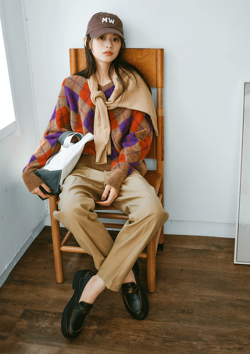 FABIO RUSCONI厚底コインローファー