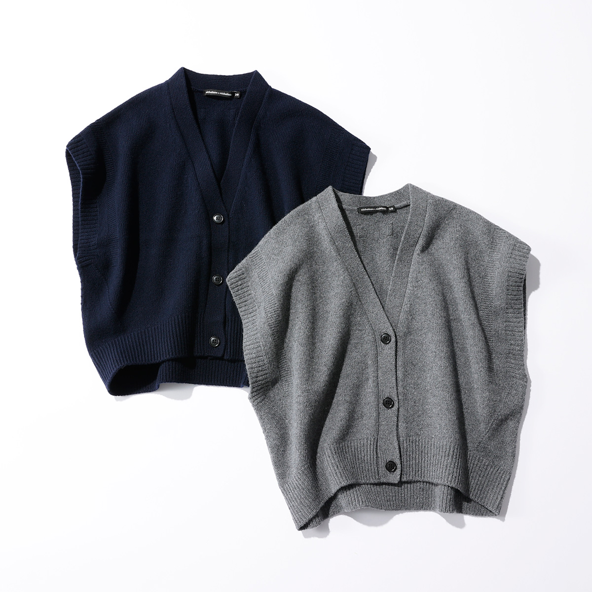 nicholson＆nicholsonウールニットベスト