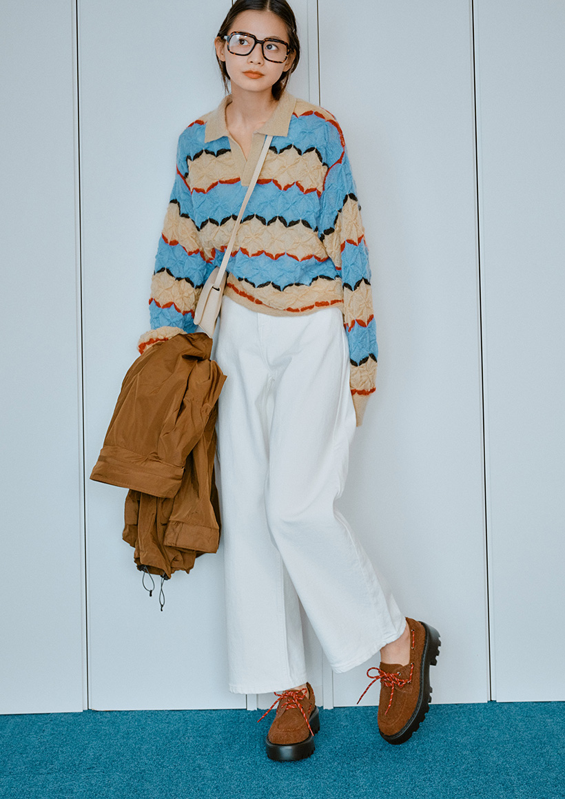 BIBI LOUスウェードデッキシューズ