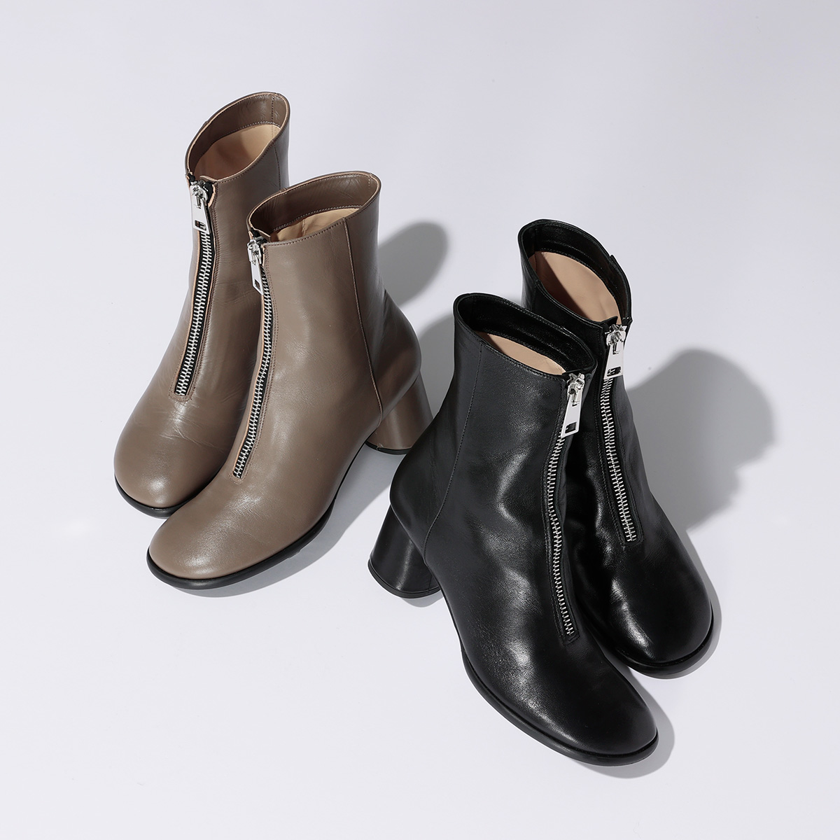 FABIO RUSCONIフロントジップブーツ