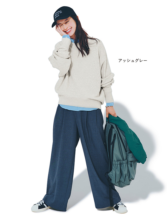 12closet 〈トゥエルブクローゼット〉【USAコットン】コクーンスウェット