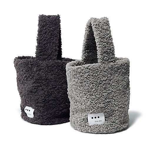 three dotsプードルボアバッグ￥17,600