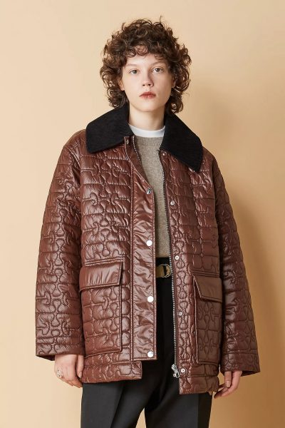 GANNIShiny Quilt Midi Jacket￥80,300