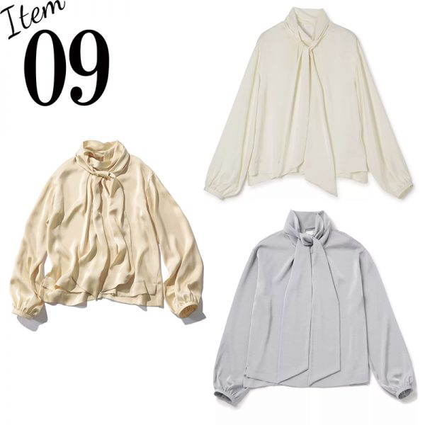 2WAY艶ボウタイブラウス