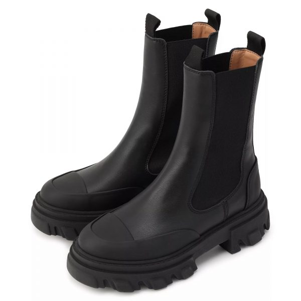 GANNICleated Mid Chelsea Boot Black Stitch￥74,800