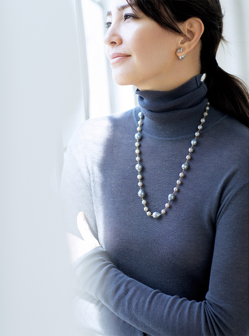 「ボン マジックの白蝶パールネックレス＆ピアス」50代からの名品ジュエリー éclat2026年1月号特集