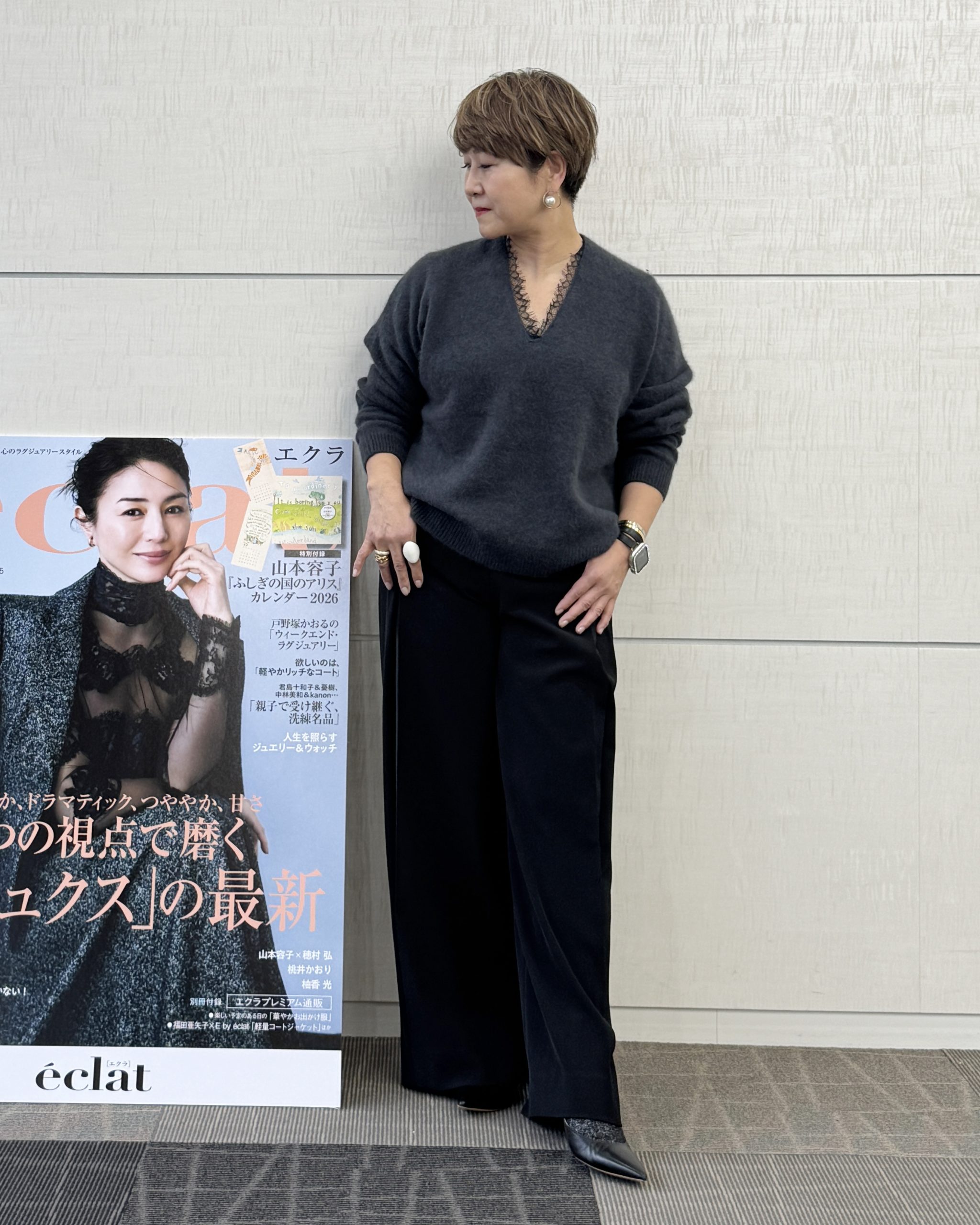 《試着会レポート》人気の冬ニットを厳選！ 【E by  éclat ・50代ファッション】