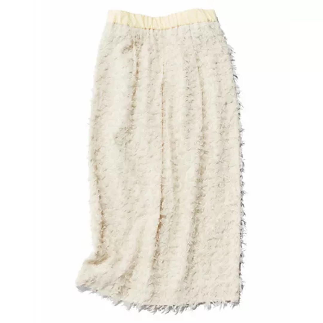 エムセブンデイズ カットジャカードコクーンスカート