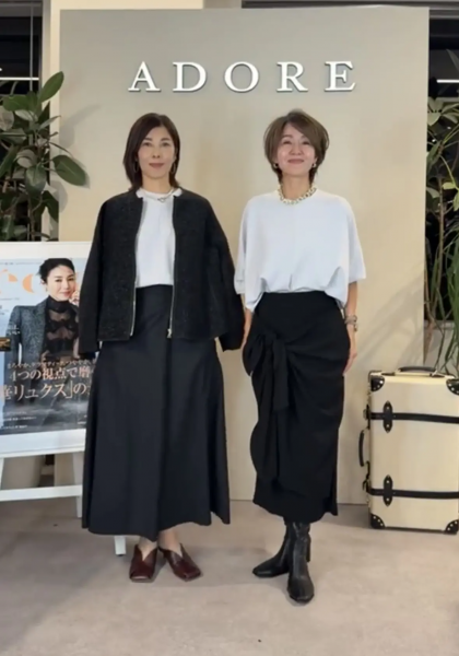 【エクラ 華組　鈴木たま江さん】『ADORE×eclat 』別注コラボアイテムの魅力＆コーデをご紹介