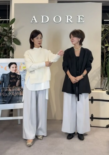 【エクラ 華組　鈴木たま江さん】『ADORE×eclat 』別注コラボアイテムの魅力＆コーデをご紹介