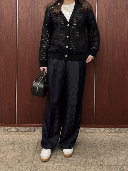 E by eclat
イーバイエクラ
レオパードジャカードパンツ
￥19,800（税込）
カラー：ブラウン、ネイビー