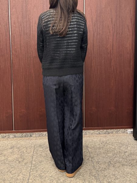 E by eclat
イーバイエクラ
レオパードジャカードパンツ
￥19,800（税込）
カラー：ブラウン、ネイビー