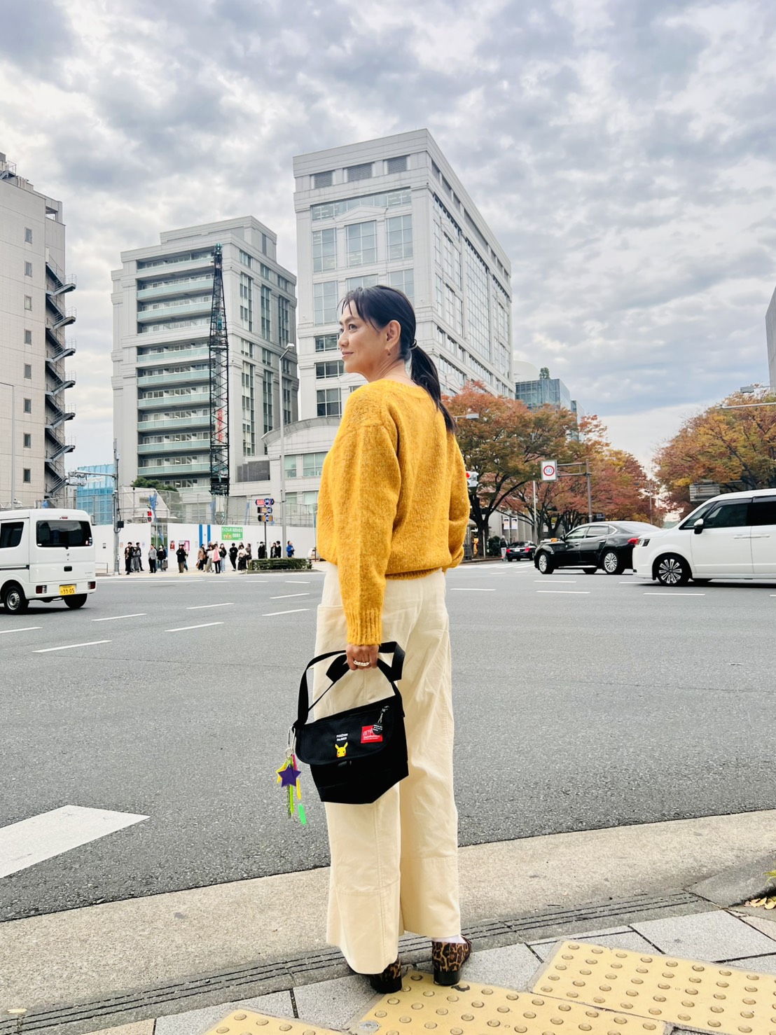 【前田典子さんのリアルSNAP】suadeoのニット＆コーデュロイパンツ